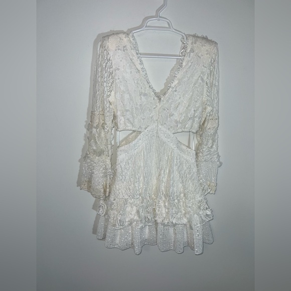 Avec Les Filles Women's Tiered Cutout Lace Minidress size 6 - Picture 15 of 16